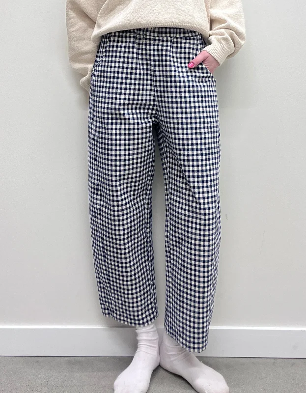 Arc Pants in Blue Gingham Trendy Work Pants