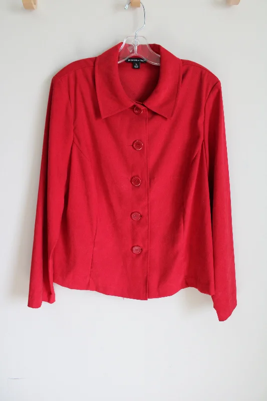 Briggs New York Sueded Light Jacket | L Striped Jacket Polka Dot Jacket Floral Jacket