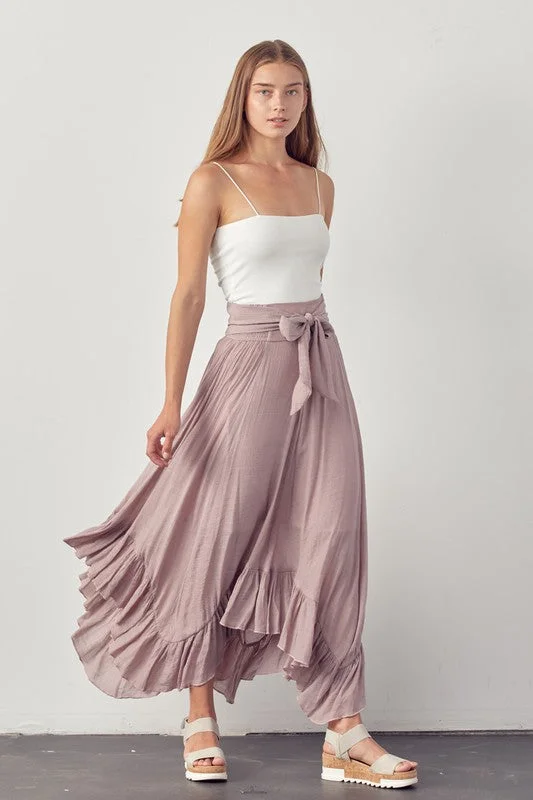 Gauzy Skirt flowy skirt hem