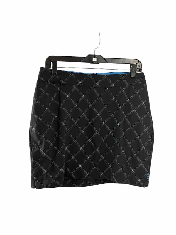 Zoic Size L Dark Grey Print Skirt velvet skirt rich