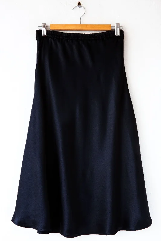 Flare Bias Skirt cashmere skirt rich