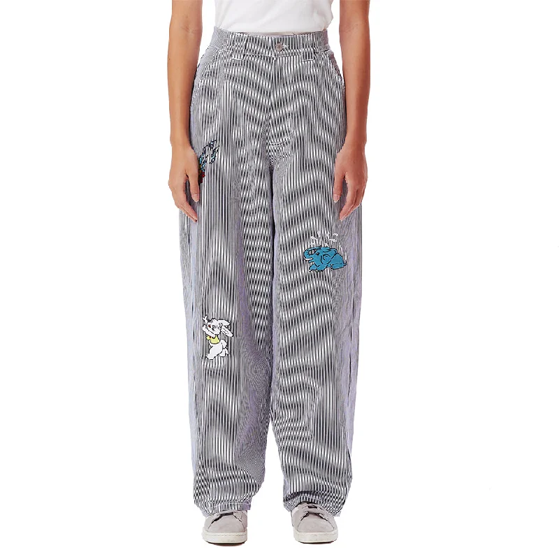 OBEY HARU BAGGY PANTS // BLUE MULTI Casual Lounge Pants