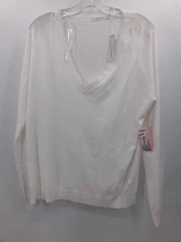 Pre-Owned Six Fifty White Size Large Sweater Layered Multi-layer Single Layer