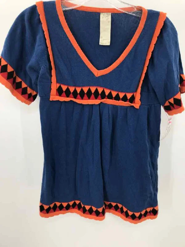 Pre-Owned Flying Tomato Blue Size Small Sweater Chenille Fabric Brocade Fabric Lace Fabric