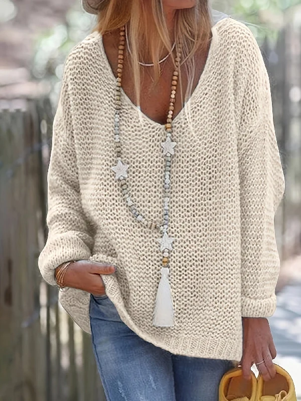 Autumn Knit Sweater Spandex Blend Rayon Blend Denim Blend