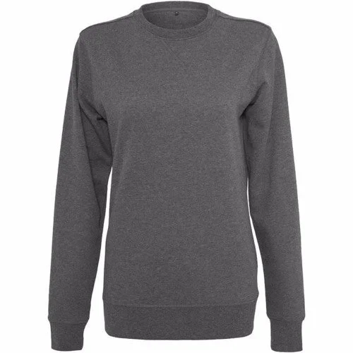 Build Your Brand Womens/Ladies Plain Light Crewneck Sweater Lightweight Heavyweight Midweight