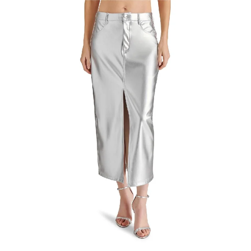 AVANI SKIRT SILVER corduroy skirt cozy