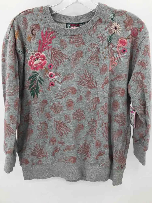 Pre-Owned Johnny Was Grey Size Small Sweater Stretchy Elastic Breathable