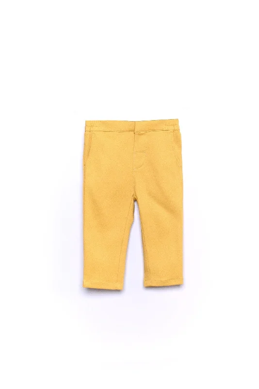 The Perfect Babies Slim Fit Pants - Dijon Mustard Formal Wide-Leg Pants