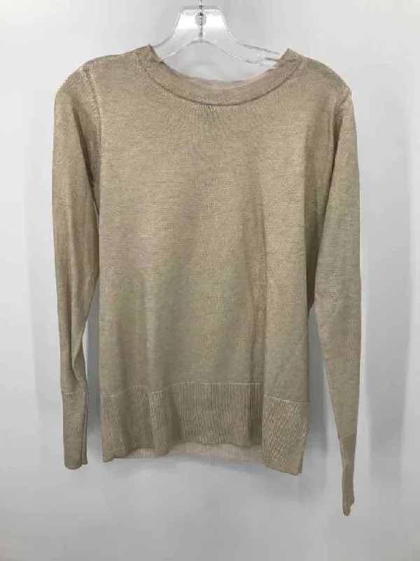 Pre-Owned Halogen Gold Size XS Sweater Cashmere Blend Cotton Blend Poly Blend
