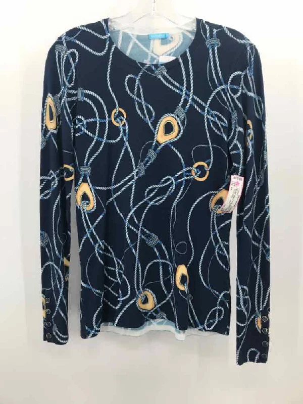 Pre-Owned J Mclaughlin Navy Size XS Sweater Zippered Buttoned Snapped
