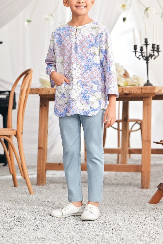The Perfect Slim Fit Pants - Light Pigeon Blue Comfortable Cargo Pants