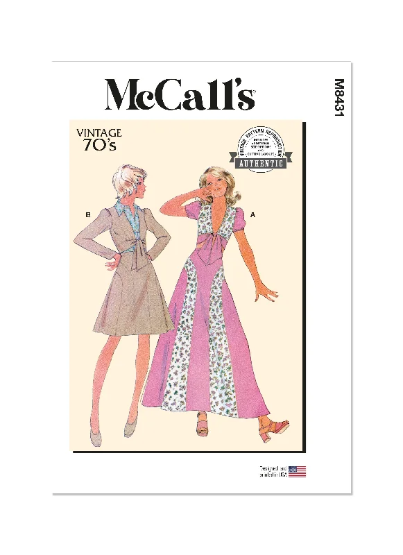 McCall's Pattern M8431 Misses' Top and Skirt silk skirt luxurious