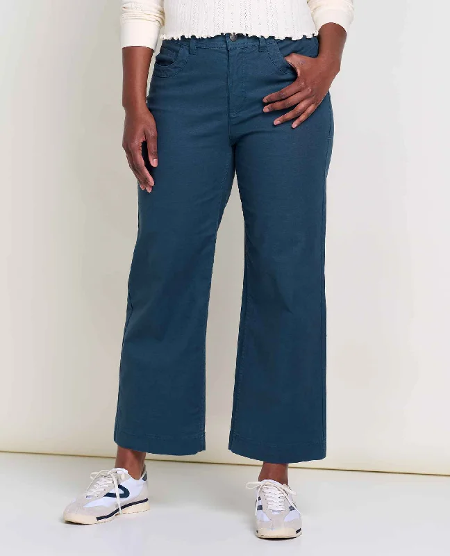Earthworks Wide Leg Pant Casual Track Pants