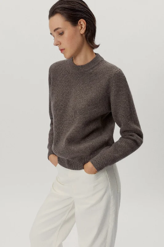 The Woolen Ribbed Sweater High Neck Crew Neck V-Neck
