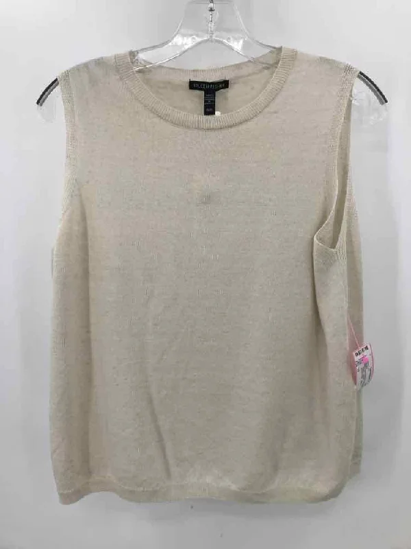 Pre-Owned Eileen Fisher Ivory Size XS Sweater Ribbed Striped Patterned