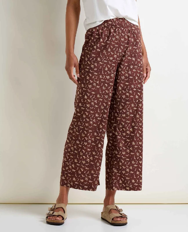 Taj Hemp Wide Leg Pant Chic Checkered Pants