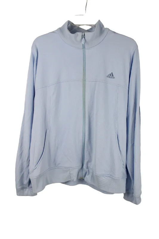 Adidas Light Blue Jacket | XL Nylon Fabric Polyester Fabric Spandex Fabric