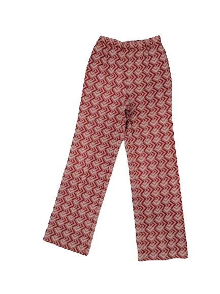 [M] 1970s Mod Geometric Pants Comfortable Jogging Pants