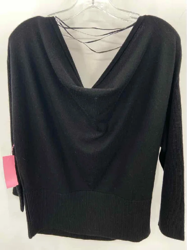 Pre-Owned Ramy Brook Black Size XL Sweater Spandex Rayon Corduroy