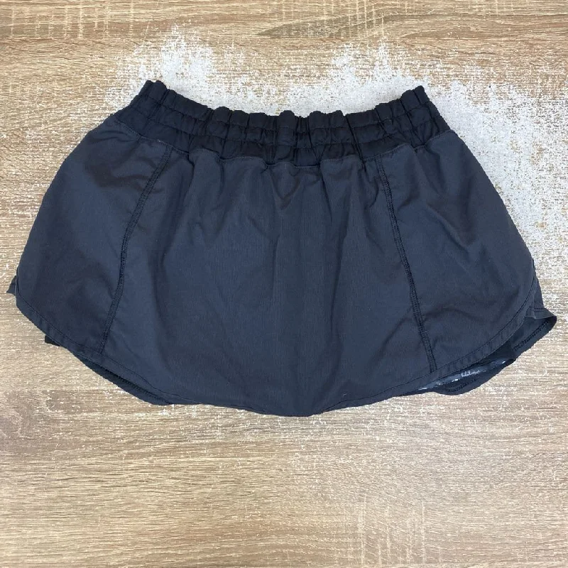 Lululemon - Women's active skirt : Black-women-6 silk skirt sleek