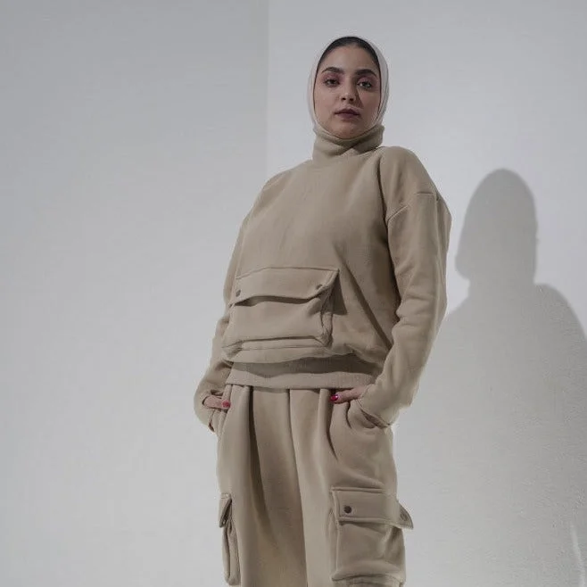 Mutation Set - Cargo Top + Pants Comfy High-Waist Jeans