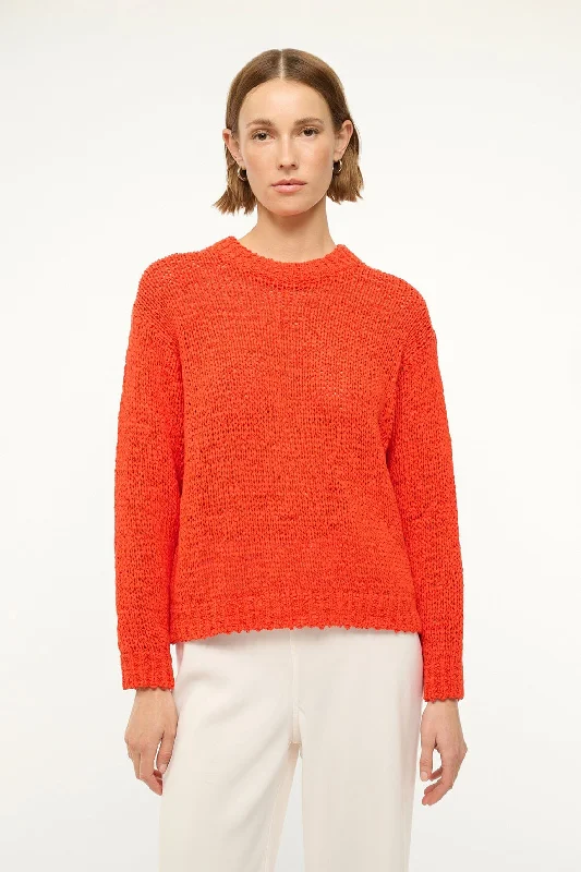 CALA SWEATER | CAYENNE Denim Fabric Leather Fabric Suede Fabric