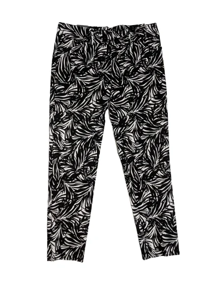 [S] NWT The Limited Palm Print Ankle Pants Comfortable Pleated Pants