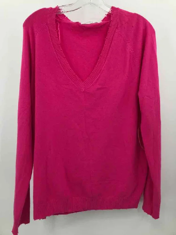 Pre-Owned Six Fifty Pink Size Large Sweater Oversized Loose Flowy