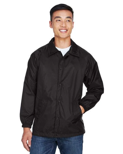 Harriton Adult Nylon Staff Jacket M775 Faux Fur Jacket Real Fur Jacket Shearling Jacket