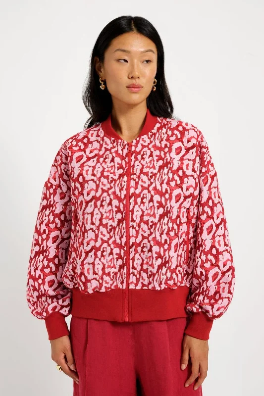Eliza Faulkner Frida Jacket - Red Leopard (Online Exclusive) Faux Fur Jacket Real Fur Jacket Shearling Jacket Eliza Faulkner Frida Jacket - Red Leopard (Online Exclusive) Faux Fur Jacket Real Fur Jacket Shearling Jacket