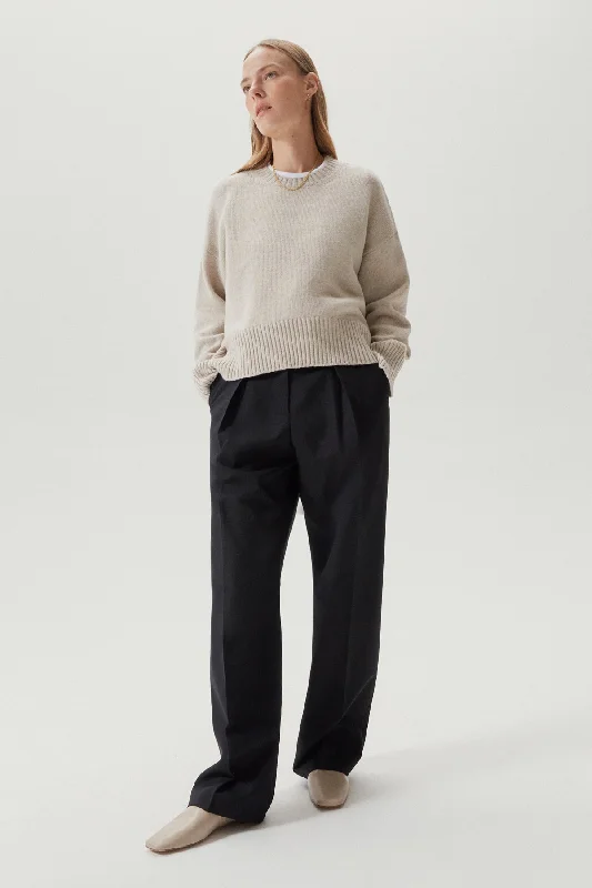 The Woolen Chunky Sweater Hooded Sweater Collared Sweater Shawl Collar