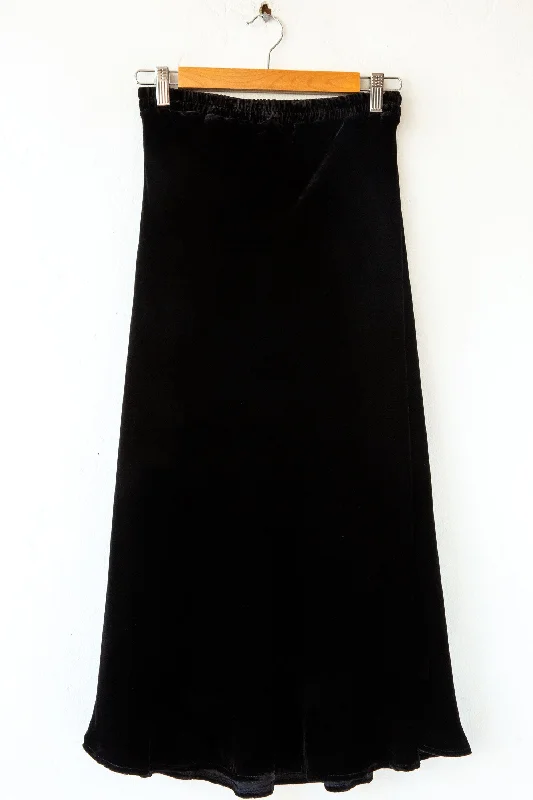 Velvet Bias Skirt denim skirt trendy
