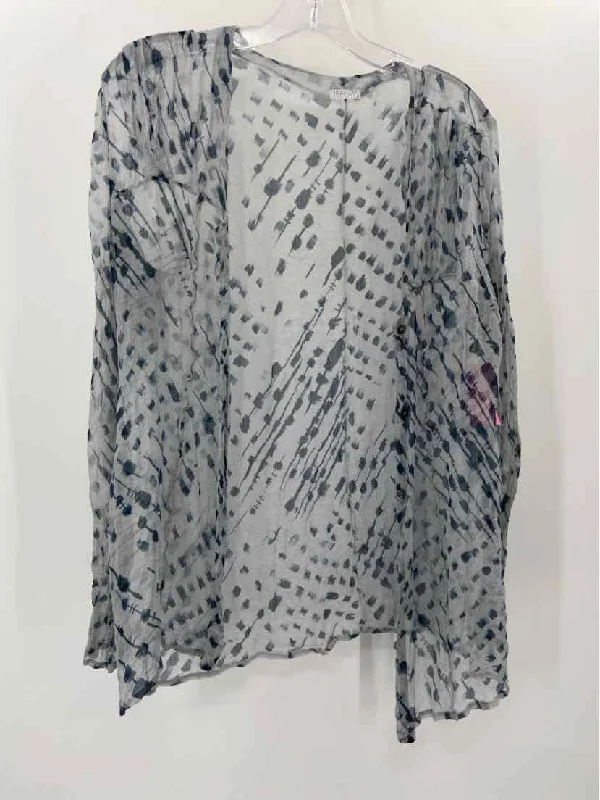 Pre-Owned Transit Par Such Grey Size 3 Printed Sweater Lace Blend Ribbed Blend Corduroy Blend