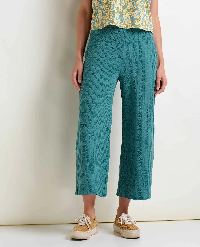 Chaka Wide Leg Pant Stylish Elastic Waist Pants