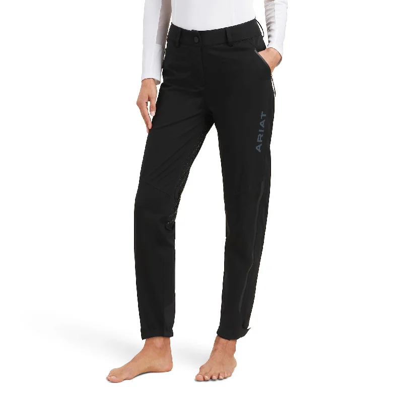 Ariat® Ladies Venture Waterproof Shell Black Full Seat Pant 10041345 Trendy Wide-Legged Trousers