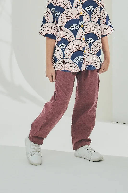 The Timur Cotton Linen Pants - Mangosteen Casual Sweatpants Style