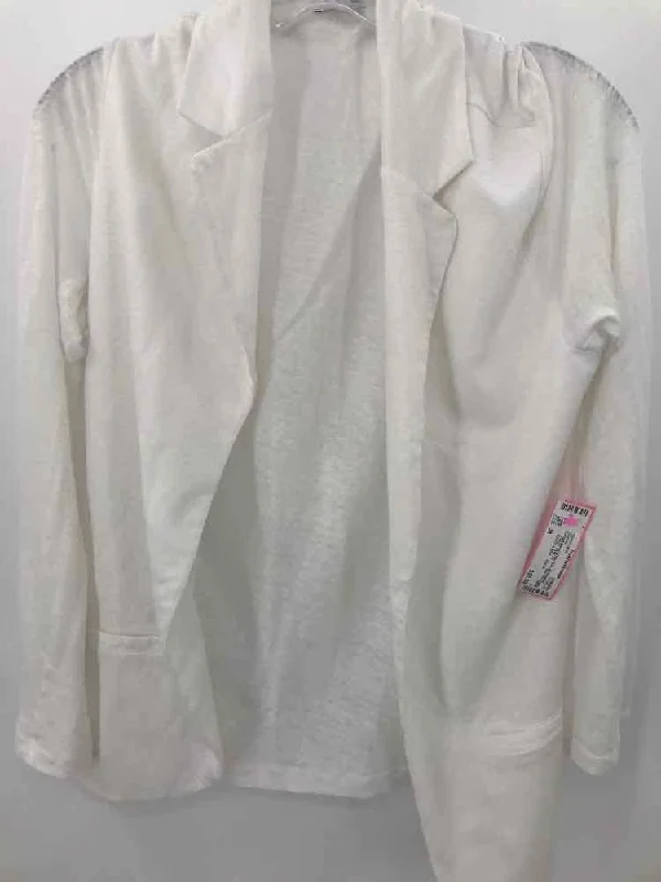 Pre-Owned Gerard Darel White Size 38 Sweater Cable Knit Ribbed Knit Lace Knit