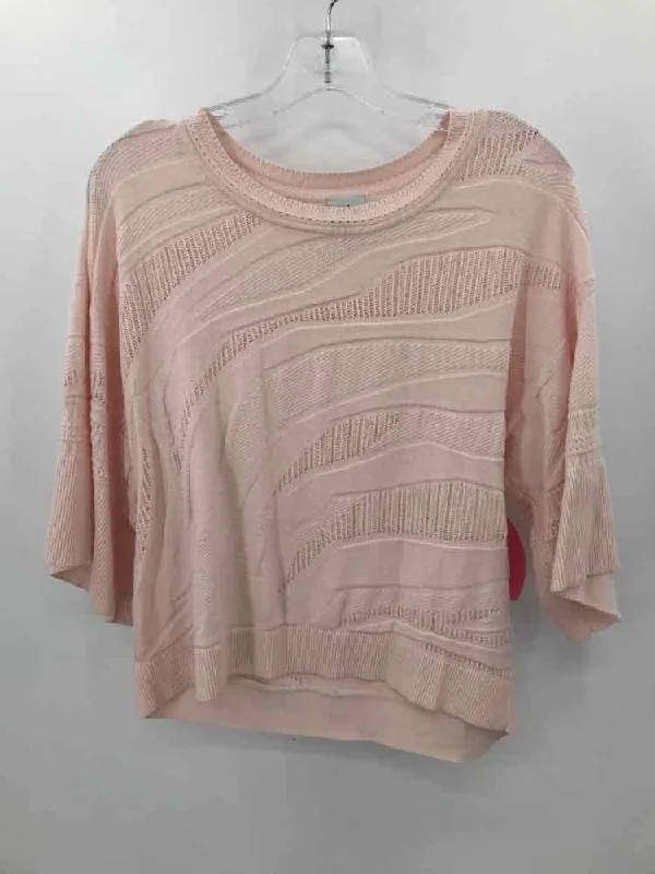 Pre-Owned Cabi Pink Size Small Sweater Spandex Rayon Corduroy