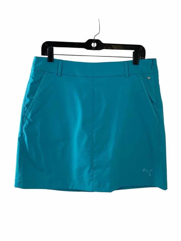 Puma Size 8 Blue Skirt leather skirt modern