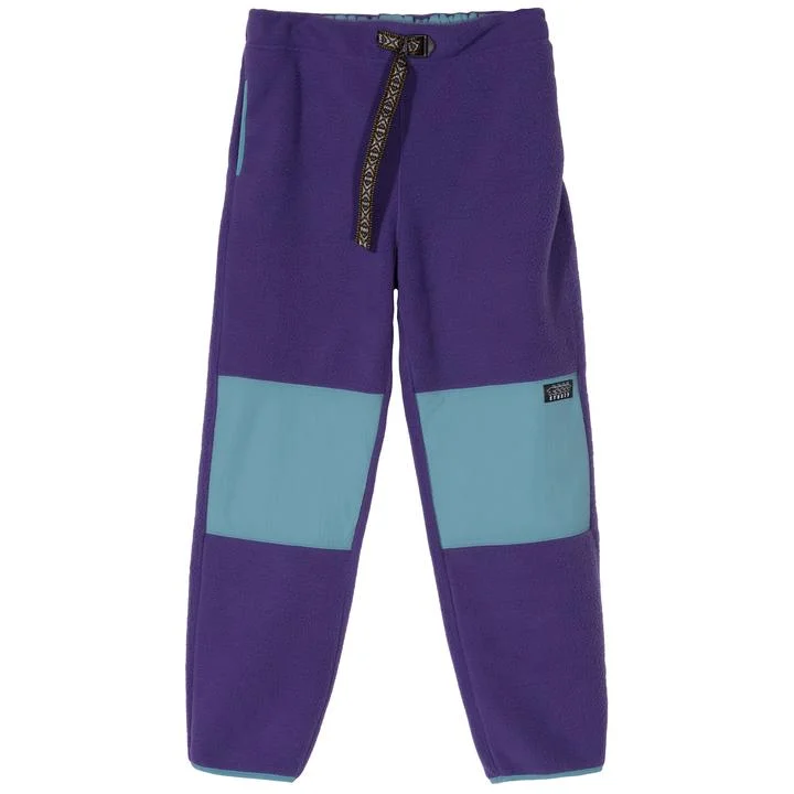 STÜSSY SUMMIT POLAR FLEECE PANT // PURPLE Comfy Cargo Trousers
