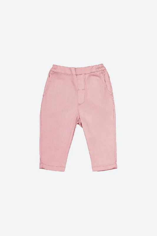The Perfect Babies Slim Fit Pants - Rose Pink Stretch Fit Pants
