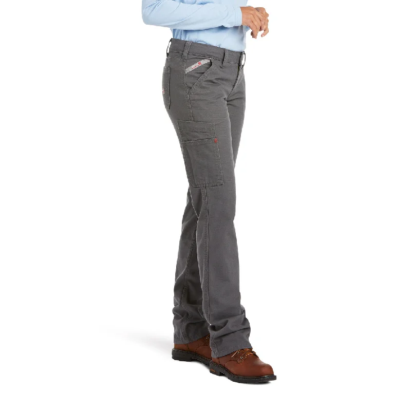 Ariat Ladies FR Stretch DuraLight Canvas Straight Leg Pants 10030254 Classic Straight Pants
