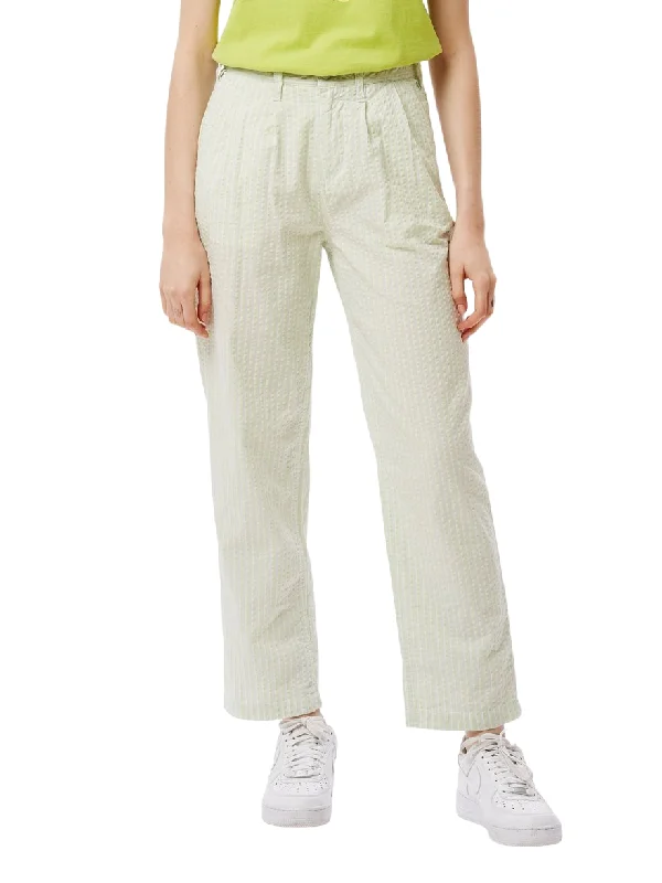 OBEY HELM PLEATED PANT // SEAFOAM Classic Bootcut Trousers
