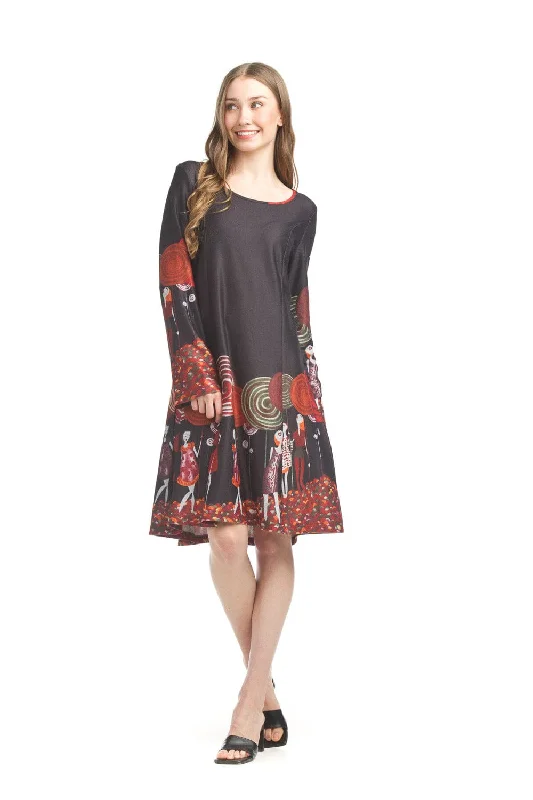 Papillon Lollipop Print Sweater Dress - 17411 Terry Terry Cloth Terry Knit