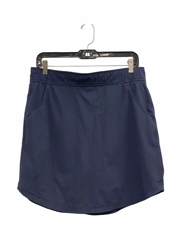 Eddie Bauer Size M Navy Skirt velvet skirt rich