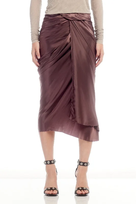 Rick Owens Wrap Skirt in Amethyst seamless skirt comfort