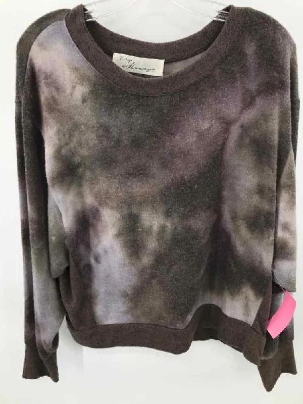 Pre-Owned Vintage Havana Brown Size Small Sweater Fleece Sweater Nylon Polyester