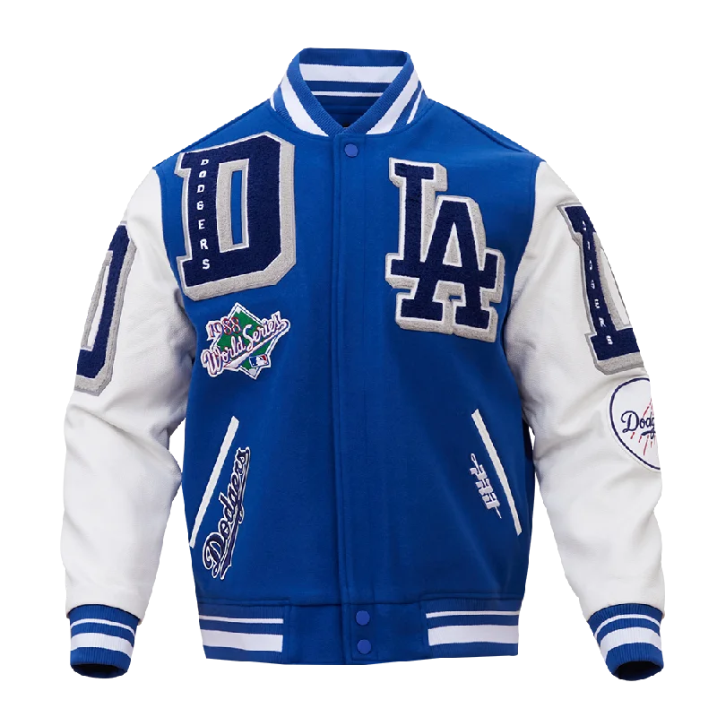 CHAMARRA MLB LOS ANGELES DODGERS MASHUP RIB WOOL VARSITY JACKET Toggled Jacket Drawstring Jacket Belted Jacket