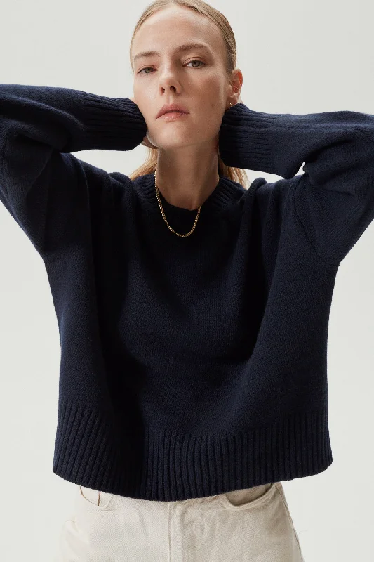 The Woolen Chunky Sweater Cable Knit Ribbed Knit Lace Knit